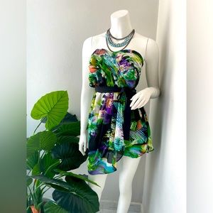 NWT Ark & Co floral mini dress size M